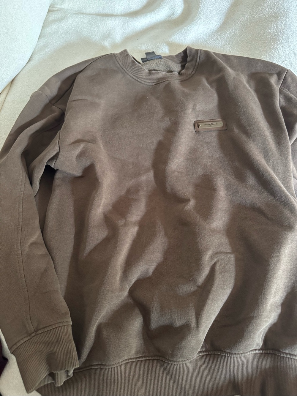 H&M Men's Crewneck Sweater in Brown